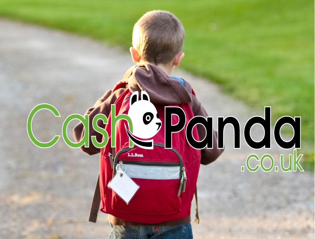 kid with cashpanda.co.uk going to school